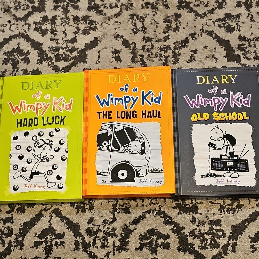 EUC Diary of a Wimpy Kid Book Set /BOOKS 8, 9 & 10